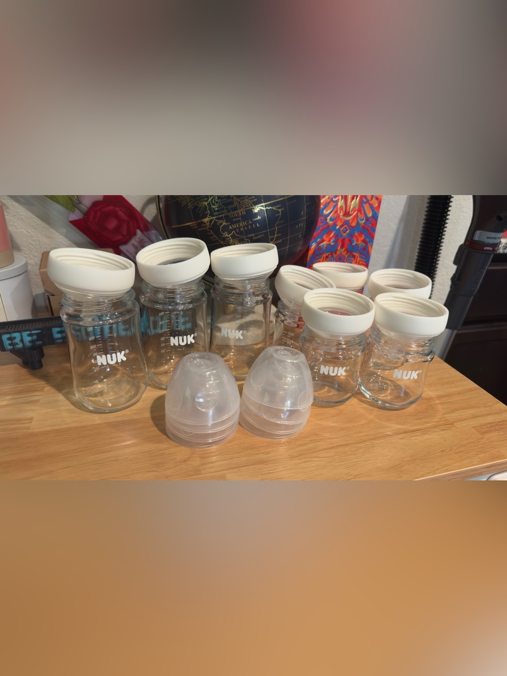 NUK Glass 8oz Bottles Set with 4oz